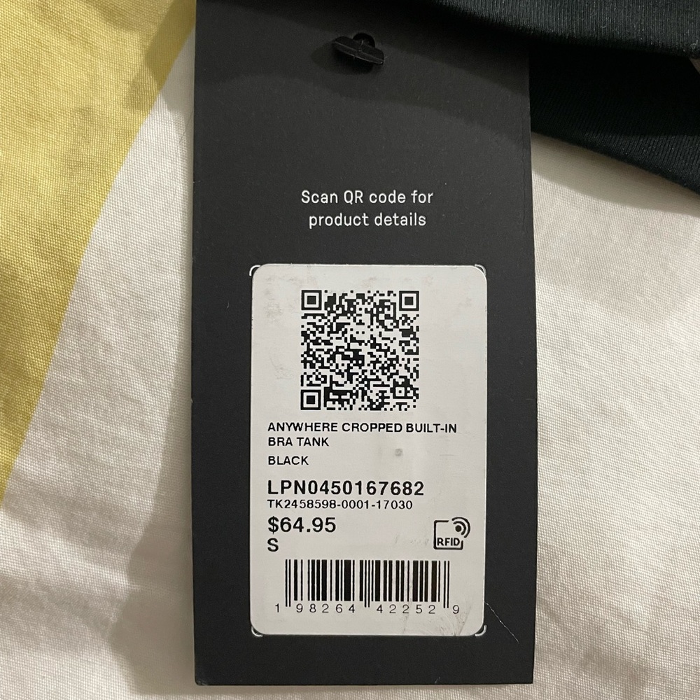 Fabletics Anywhere Cropped Built-In Bra Tank - Picture 3 of 7